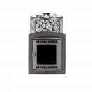 Печь банная "Атмосфера L" короткий топливный тоннель сетка