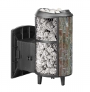 Банная печь ProMetall Атмосфера L комбинированная сетка-ламель "Жадеит" наборный